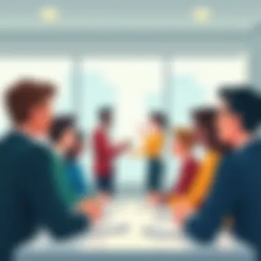 Effective Communication in Business A diverse group engaged in a brainstorming session about effective communication.